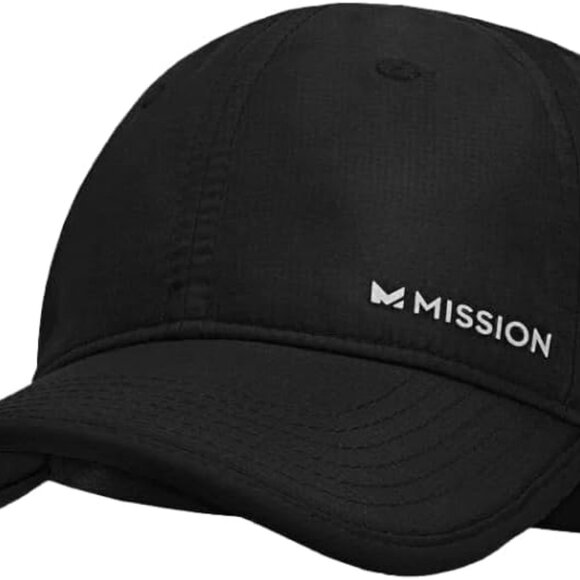 Sweat & Water Activated Cooling Hat - Lightweight Black Cap for All Day Comfort - Picture 1 of 7